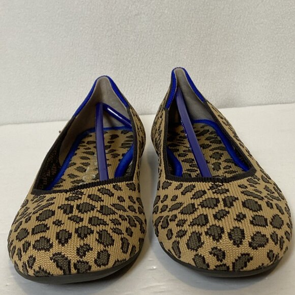 Rothys The Flat Spotted Leopard Animal Print Rounded Toe Ballet Flats Womens 6 - Picture 4 of 14